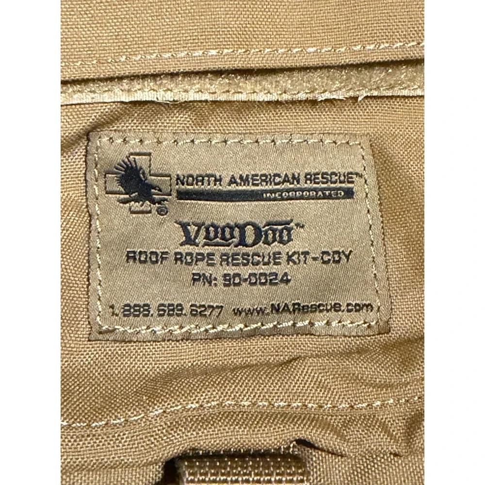 North American Rescue VooDoo Roof Rope Rescue Kit Bg Coyote Tan 90-0024 Tactical